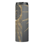 Elegant Gold Doodles Sun Moon Mandala Design Thermosbeker (Achterkant)