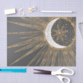 Elegant Gold Doodles Sun Moon Mandala Design Tissuepapier (Craft)