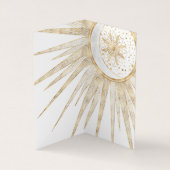 Elegant Gold Doodles Sun Moon Mandala Design Visitekaartje (Binnen)