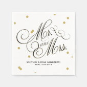 Elegant Gold Dot Napkin Servetten (Voorkant)