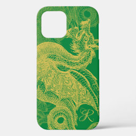 Elegant Gold Dragon Monogram Hoesje-Mate iPhone Ca Case-Mate iPhone Case