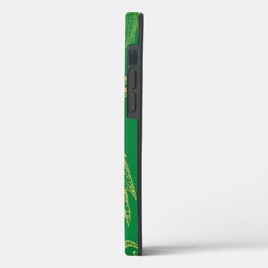 Elegant Gold Dragon Monogram Hoesje-Mate iPhone Ca Case-Mate iPhone Case (Achterkant / Links)