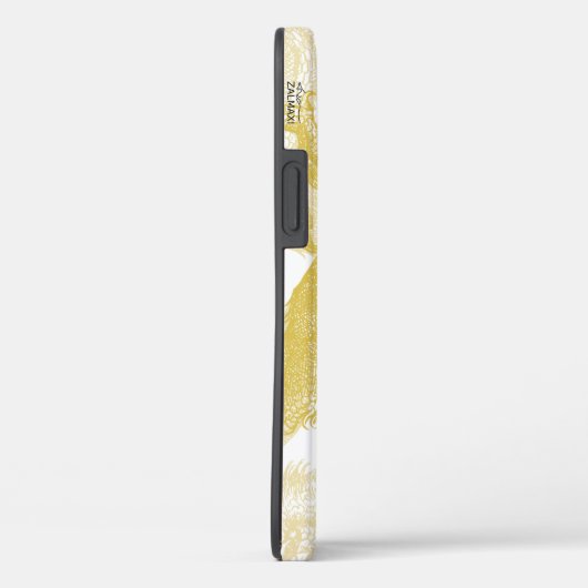 Elegant Gold Dragon Monogram Hoesje-Mate iPhone Ca Case-Mate iPhone Case (Achterkant / Rechts)