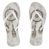 Elegant Gold Dream Catcher Teenslippers (Voetbed)