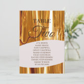 Elegant Gold Drippings Tabel 2 - Schema met twee z Kaart (Staand voorkant)