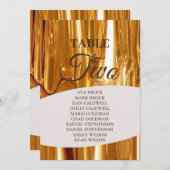 Elegant Gold Drippings Tabel 2 - Schema met twee z Kaart (Voorkant / Achterkant)