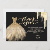 Elegant Gold Drives — zwart dress — bedankt voor u (Voorkant)