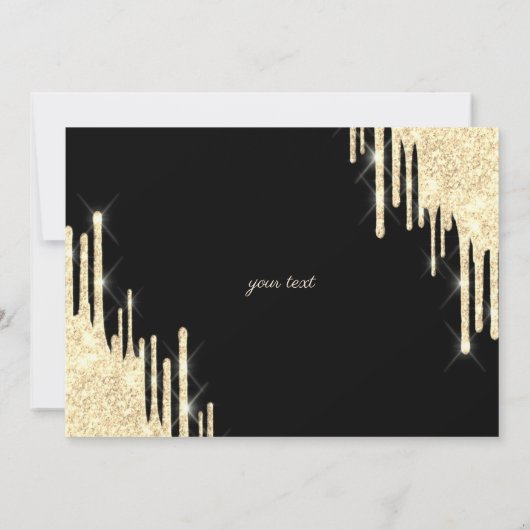 Elegant Gold Drives — zwart dress — bedankt voor u (Achterkant)