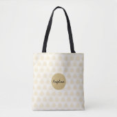 Elegant Gold en Beige Summer Tote Bag (Voorkant)