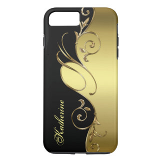 Elegant Gold en Black iPhone Monogram Case-Mate iPhone Case
