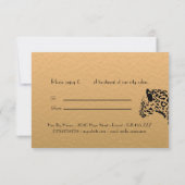 Elegant Gold en Black Jaguar Gift Certificate (Achterkant)