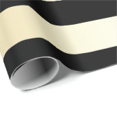 Elegant Gold- en Black-kersttapPatroon Cadeaupapier (Rol Hoek)