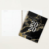 Elegant Gold en Black Marble Year Planner (Display)