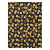 Elegant Gold en Black Polka Dots Pattern Tafelkleed (Voorkant)