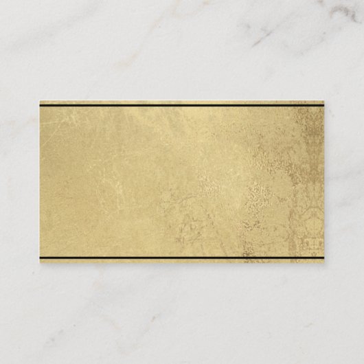 Elegant Gold en Black Wedding Reception Informatiekaartje (Achterkant)