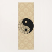 Elegant Gold en Black Yin Yang Yogamat (Achterkant)