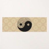 Elegant Gold en Black Yin Yang Yogamat (Voorkant (horizontaal))