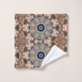 Elegant Gold en Blue Mandala Bad Handdoek (Wasdoekje)