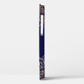 Elegant Gold en Blue Mandala Pattern Case-Mate iPhone Case (Achterkant / Links)