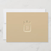 Elegant Gold en Emerald Green Wedding Invitation Kaart (Achterkant)