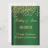 Elegant Gold en Emerald Kaart (Voorkant)