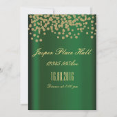 Elegant Gold en Emerald Kaart (Achterkant)