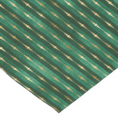 Elegant Gold en groen kerstpatroon Korte Tafelloper (Hoek)