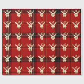 Elegant Gold en Pset Kerstkerstkerstkerstkerstpatr Cadeaupapier (Vlak)