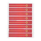 Elegant Gold- en rood design (Vel)