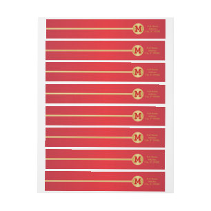 Elegant Gold- en rood design