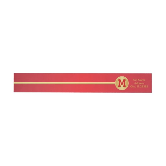 Elegant Gold- en rood design (Individueel)