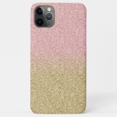 Elegant Gold en Roos Gold Glitter Sparkles Afbeeld Case-Mate iPhone Case (Achterkant)