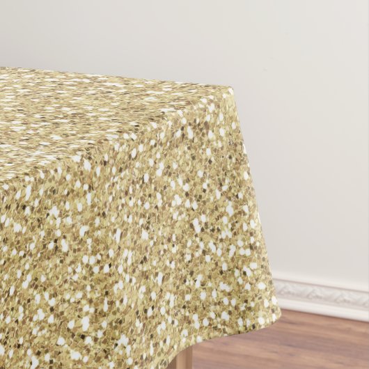 Elegant Gold en Roos Gold Glitter Sparkles Afbeeld Tafelkleed (Voorbeeld)