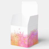 Elegant Gold en roze bruiloft Bedankdoosjes (Geopend)