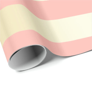 Elegant Gold en roze kerstband Cadeaupapier