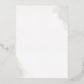 Elegant Gold en Sage Greenery Modern Wedding Folie Uitnodiging (Achterkant)