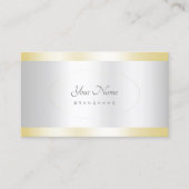 Elegant Gold- en Silver Effect Design Professional Visitekaartje (Voorkant)