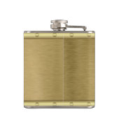 Elegant Gold en Silver Groomsman Favor Heupfles (Achterkant)