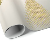 Elegant Gold en Silver-kerstboom Cadeaupapier (Rol Hoek)