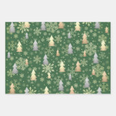 Elegant Gold en Silver-kerstboomkleppen Inpakpapier Vel (Voorkant 2)