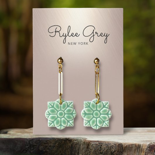 Elegant Gold- en tapebeeldscherm Visitekaartje