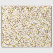 Elegant Gold en White Cadeaupapier (Vlak)