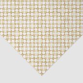 Elegant Gold en White Filigree over White Tissuepapier (Detail)