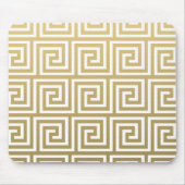 Elegant Gold en White Greek Key Pattern Muismat (Voorkant)