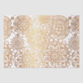 Elegant Gold en White Mandala Pattern Tissuepapier (Voorkant)