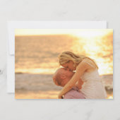 Elegant Gold en White Monogram Formal Wedding Aankondiging (Achterkant)