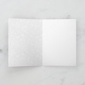 Elegant Gold en White Paisley Lace Bedankkaart (Binnen)