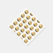 Elegant Gold en White Polka Dots Pattern Chic Servet (Hoek)