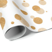 Elegant Gold en witte kerst  Cadeaupapier (Rol Hoek)