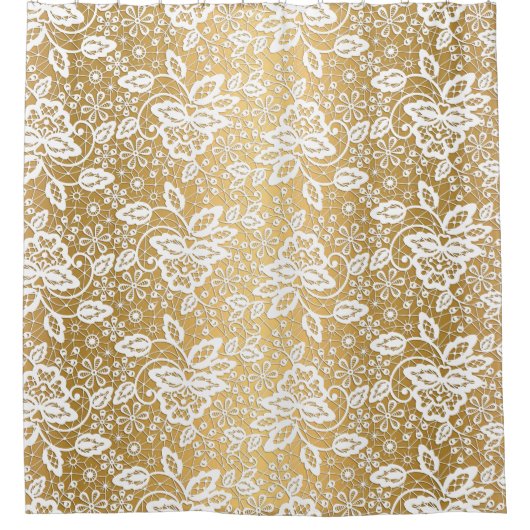 ELEGANT GOLD EN WITTE LAPTOKKERK DOUCHEGORDIJN (Voorkant)